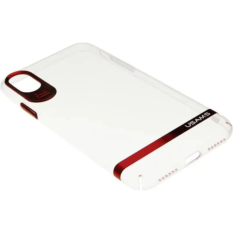 Чохол-накладка Usams Q-plating Series Apple iPhone X Red - фото 4