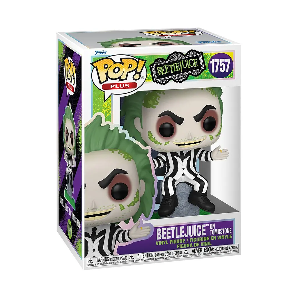Фігурка Funko POP Plus: Beetlejuice S3 - Beetlejuice w/Tonbstone det0018182 - фото 2
