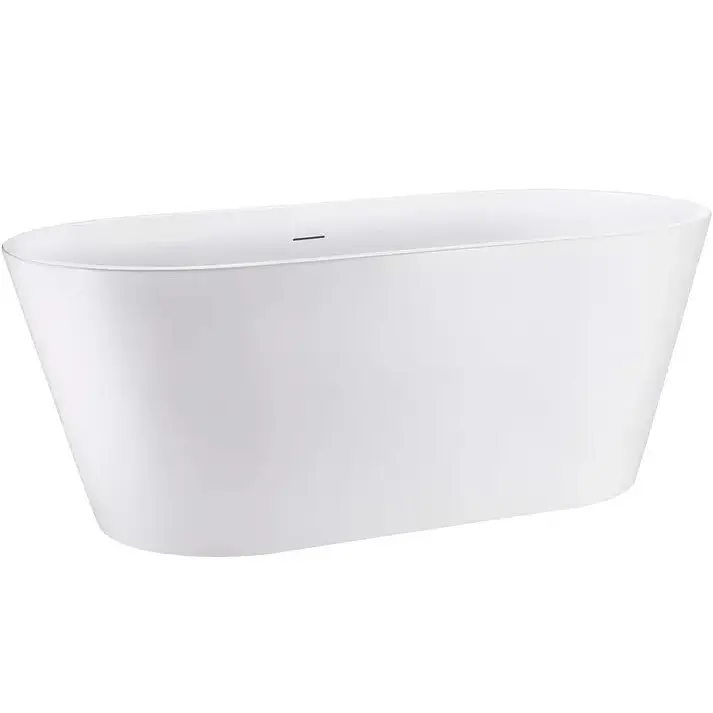 Ванна акрилова окремостояча Rea Milano 150x70 white REA-W2000, Білий - фото 3