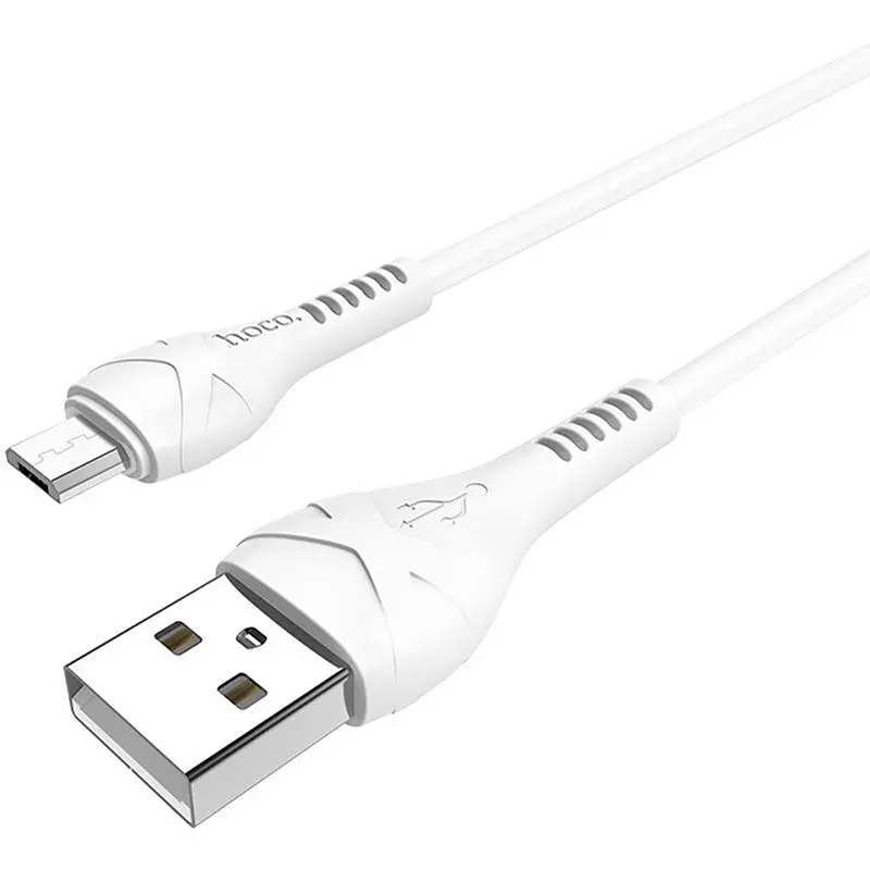 USB Cable Hoco X37 Cool Power MicroUSB White 1m - фото 2