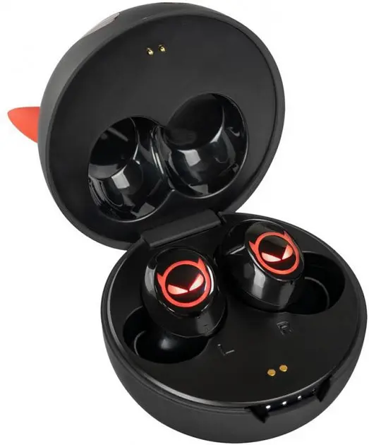 Бездротові навушники Bluetooth TWS з aptX Krazi Diablo KZTS-101 Black - фото 4