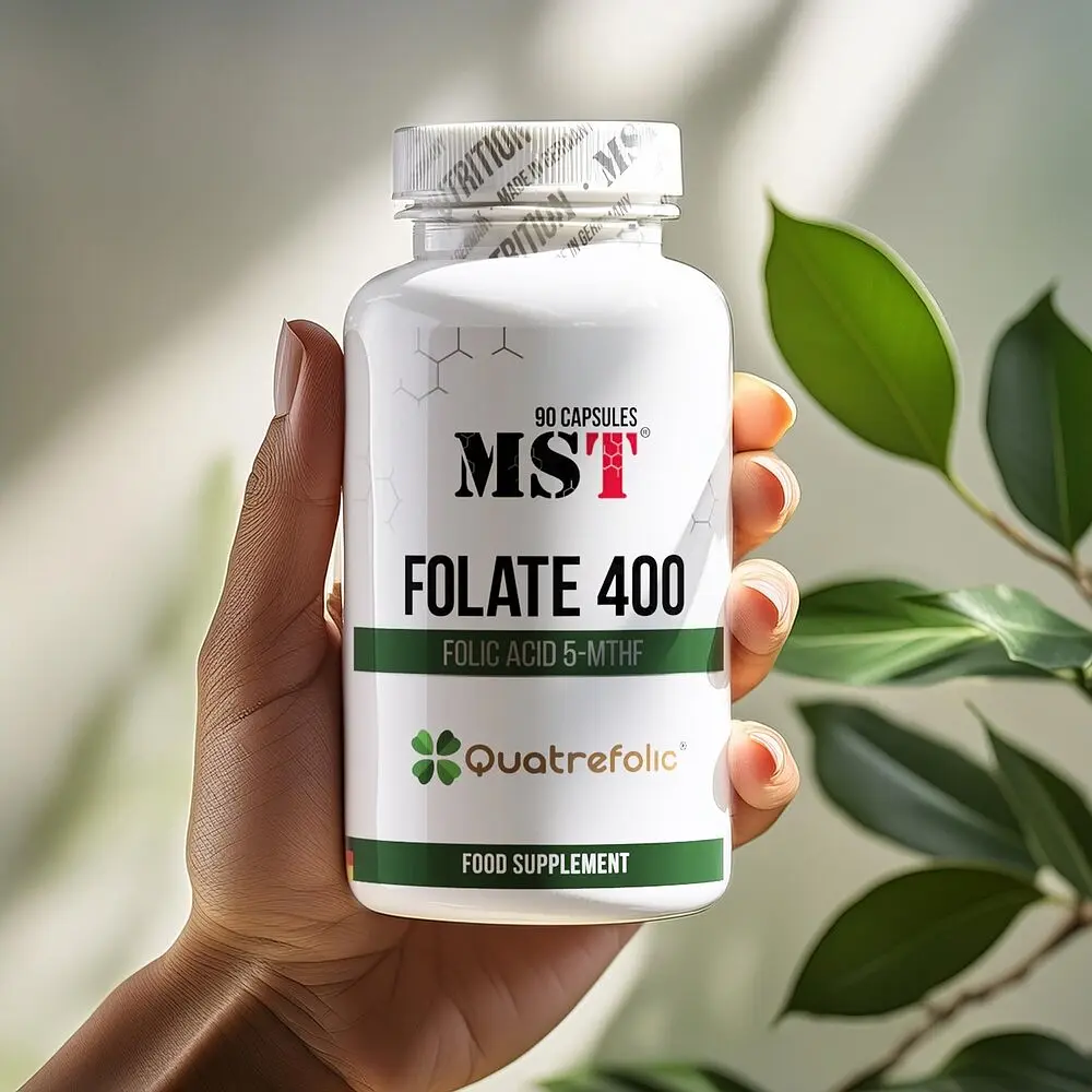 Вітаміни та мінерали MST Nutrition Folate 400 Quatrefolic, 90 капсул