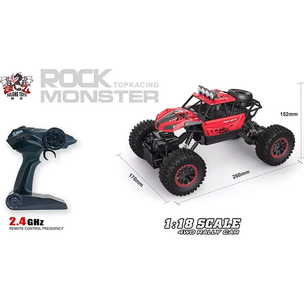 Машинка на радіокеруванні Sulong Toys 1:18 Off-road Crawler Super Sport Red (SL-001RHR) [114189] - фото 6
