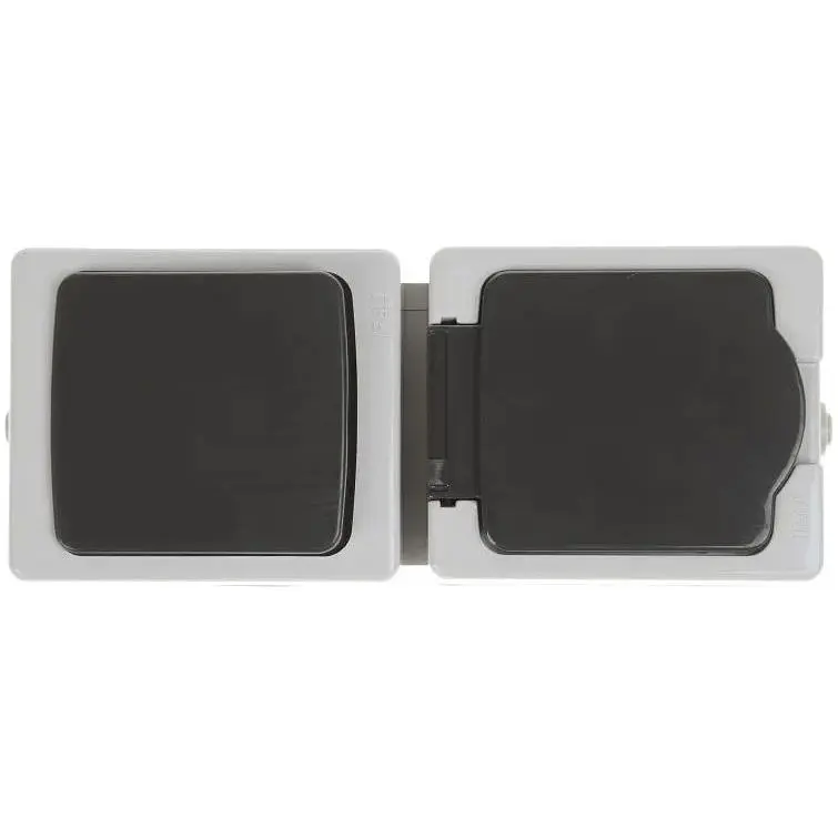 Переключатель+розетка Fora WF-1AV2+1ARZ Water 136192 - фото 2