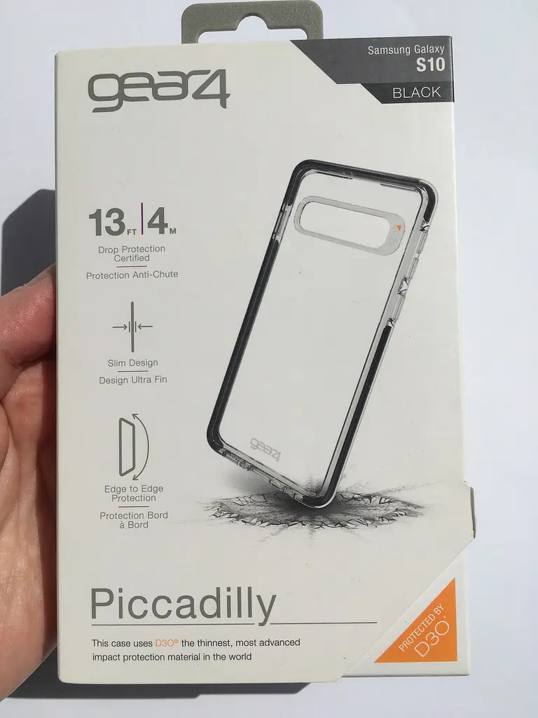 Протиударний чохол Gear4 Piccadilly D3O для Samsung Galaxy S10 (G973) Прозорий - фото 2