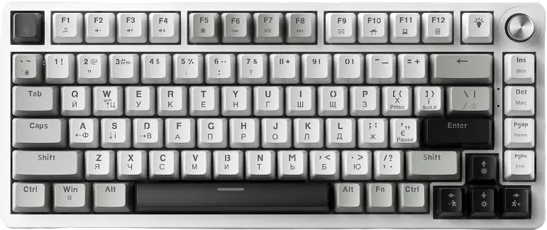 Клавіатура GamePro Genesis MK126 Silverlight White - фото 2