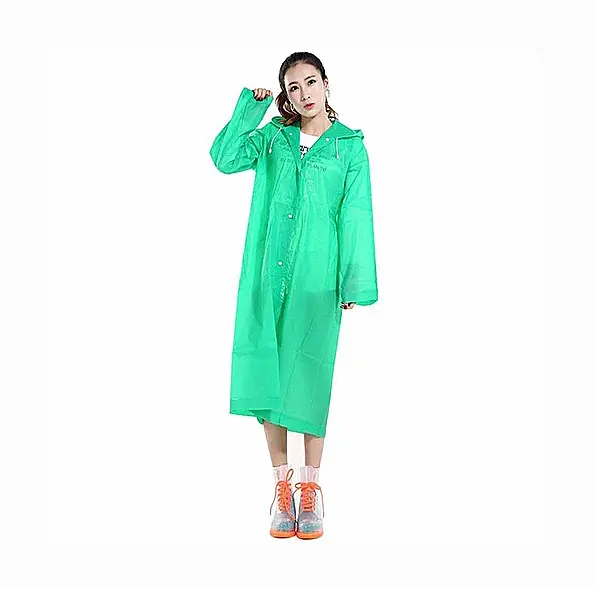 Дощовик, EVA Raincoat, плащ від дощу, зелений, плащ дощовик для риболовлі, з доставкою по Україні (ST) - фото 2