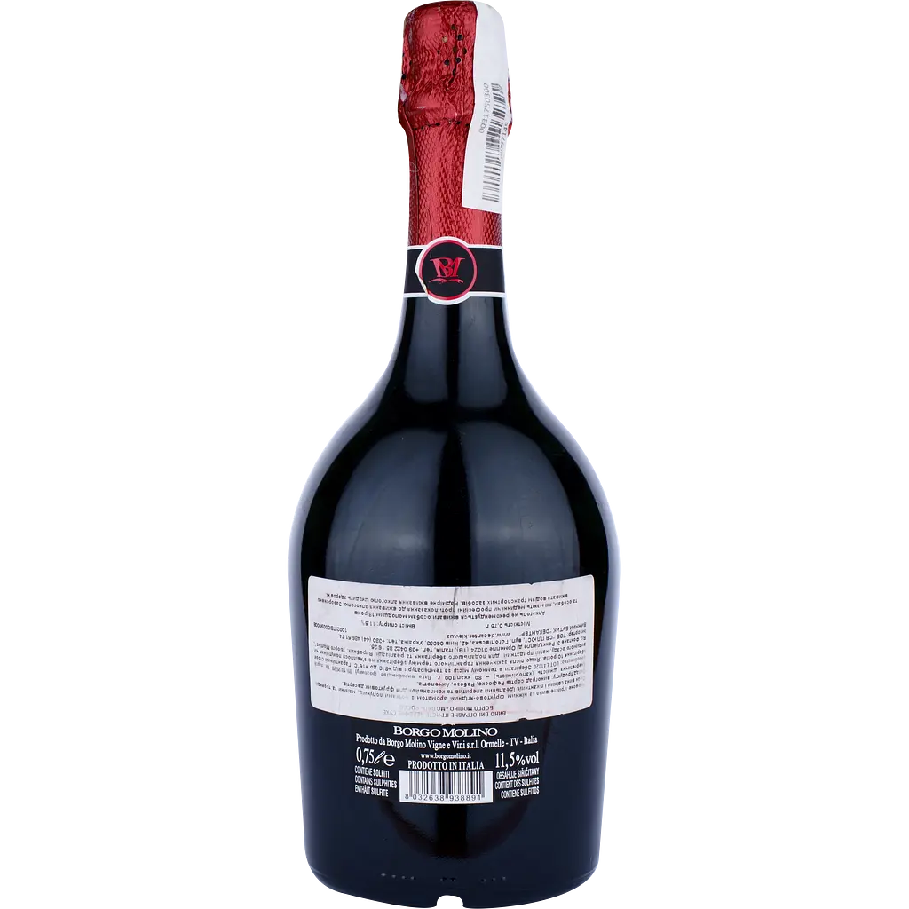 Ігристе вино Borgo Molino Motivo Rosso Spumante Dry IGT, червоне, сухе, 0,75 л - фото 2