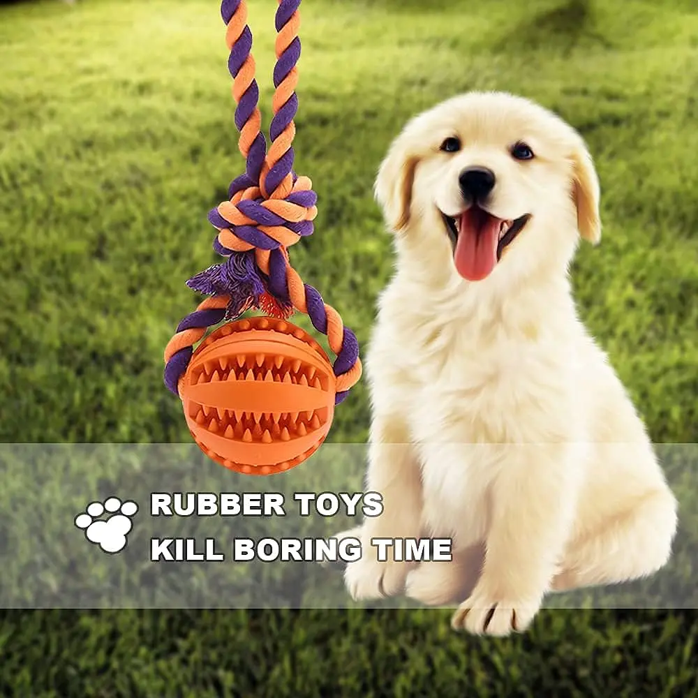 Іграшка для собак Derby Rubber Dog Chew Toy with Rope - фото 6