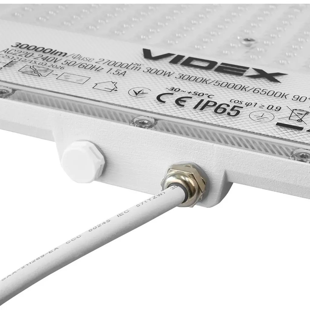 Світлодіодний прожектор Videx F5 300W White (VL-F5-300CW) [174687] - фото 7
