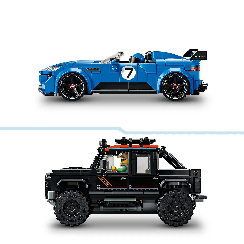 Конструктор LEGO Speed Champions Jaguar Project 7 та Land Rover Defender 740 ел. (77264) - фото 7