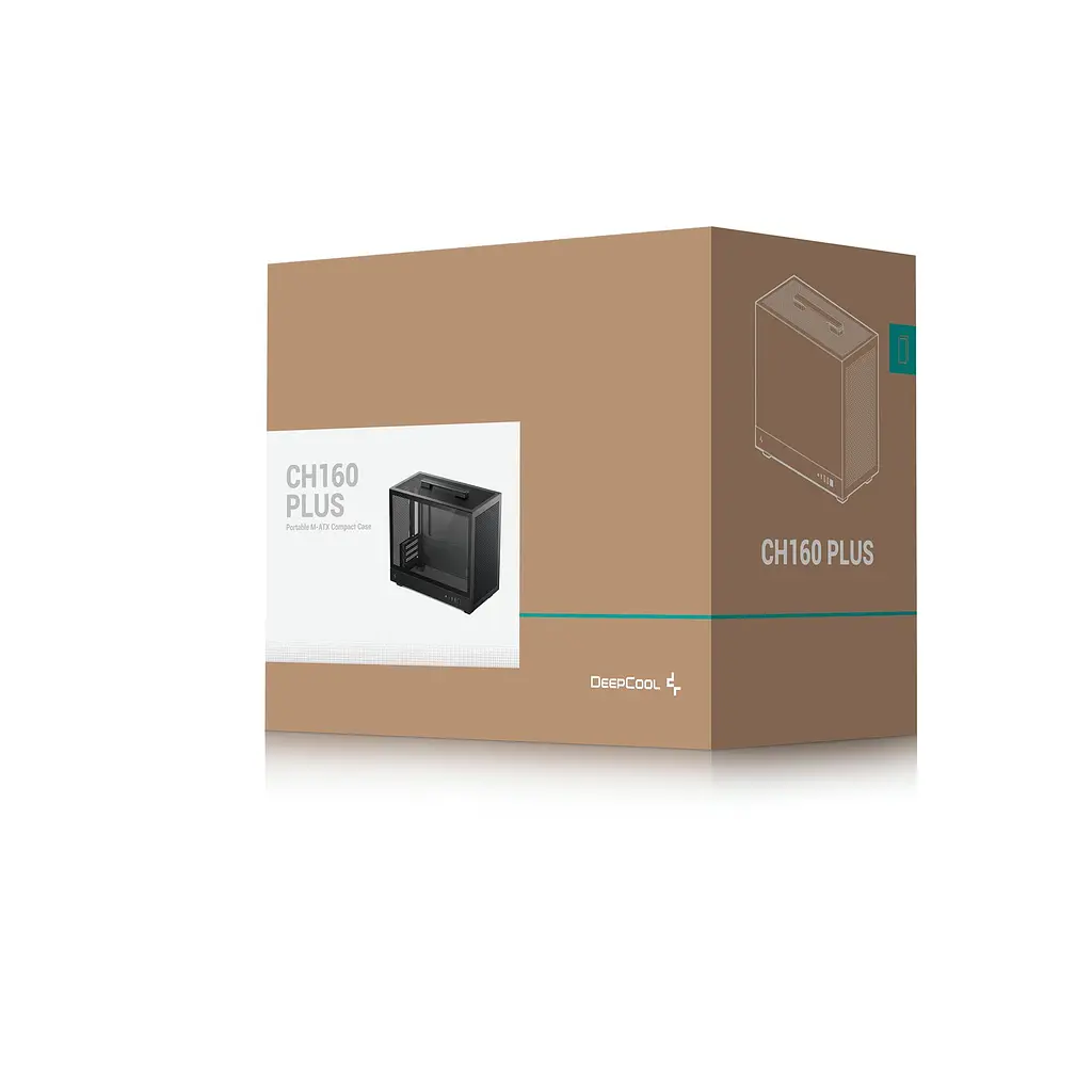 Корпус DeepCool CH160 Plus Black (R-CH160-BKNGM0-G) без БЖ - фото 2