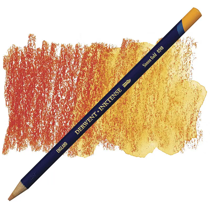Олівець чорнильний Inktense (0240), Сієна золотиста, Derwent