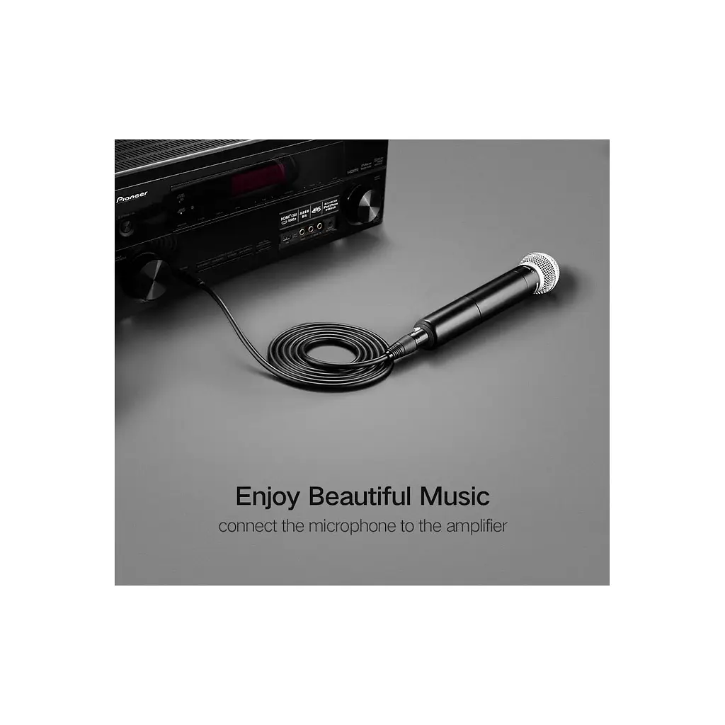 Кабель мультимедійний 6.35mm M to XLR F 2.0m AV131 black Ugreen (20719) - фото 4