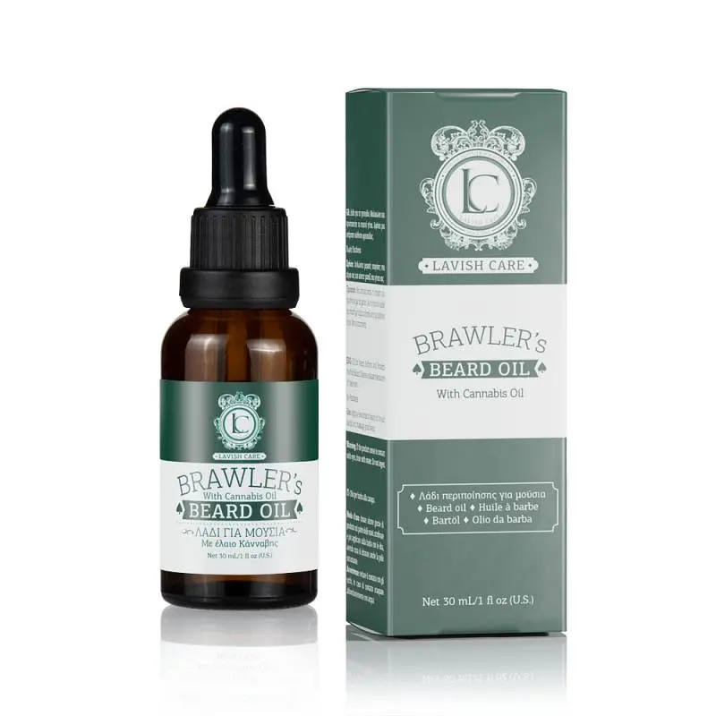 Олія для бороди LAVISH CARE BRAWLER'S BEARD OIL з конопляною олією та кератином, 30 мл - фото 2