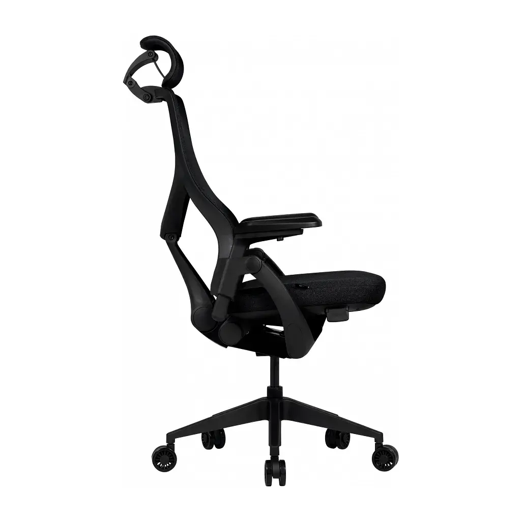 Офісне крісло GT Racer B-6314 Black (B-6314 Fabric Black/Black) - фото 3