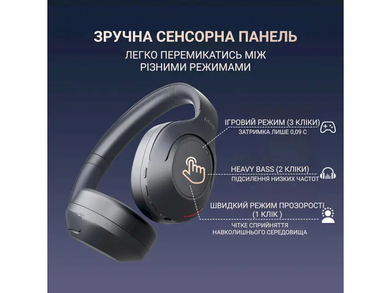 Навушники з мікрофоном Fifine X3 Black (X3B) - фото 2