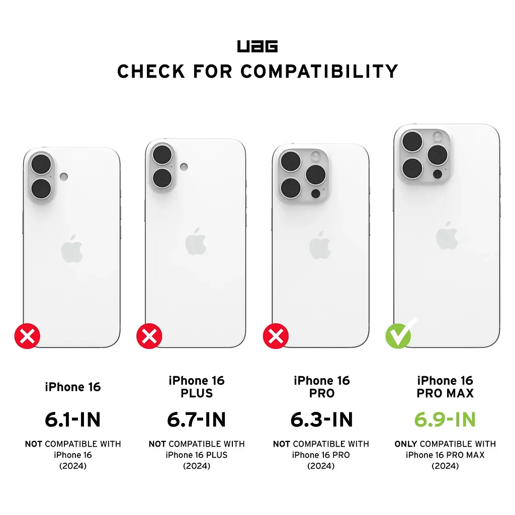 Чохол UAG для iPhone 16 Pro Max, Pathfinder SE Magsafe, Midnight Camo teh0019331 - фото 7