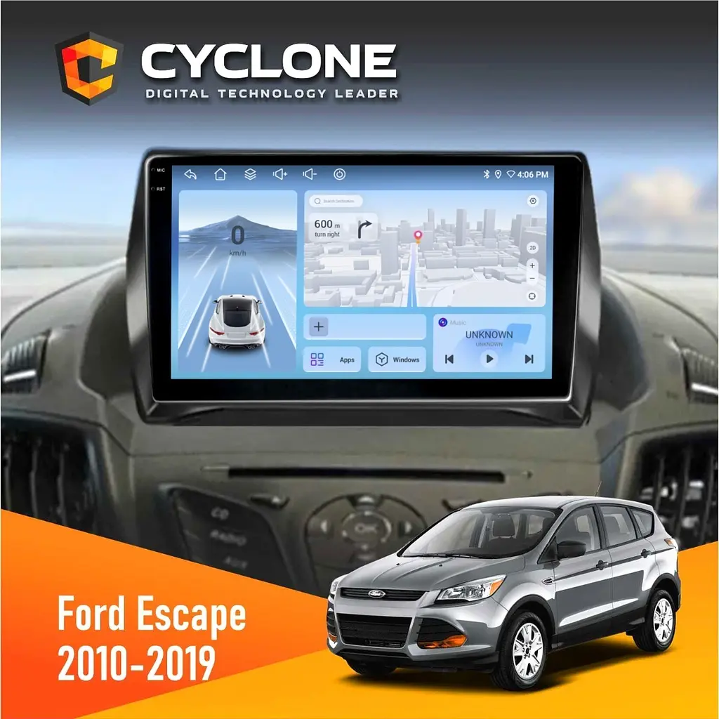 Штатна магнітола Ford Escape 2012-2019 Cyclone C9-012 4x64, DSP, 4G Cyclone (НФ-00007846)