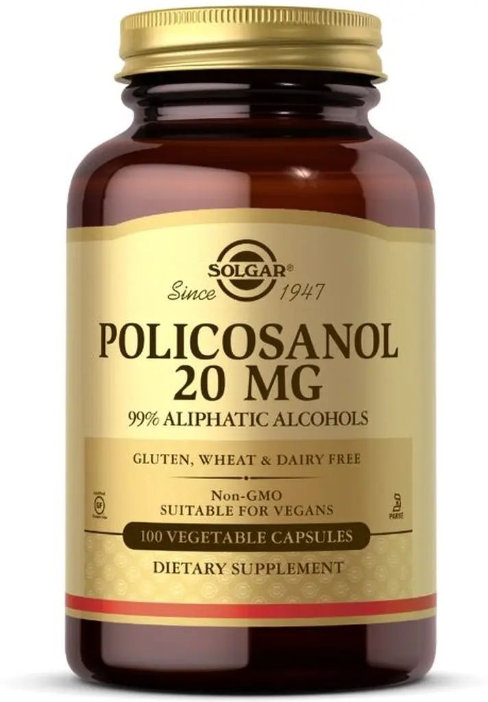 Натуральная добавка Solgar Policosanol 20 mg, 100 вегакапсул - фото 1