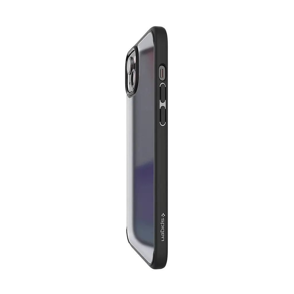 Чехол Spigen Ultra Hybrid для iPhone 15 Plus Frost Black (ACS06656) + защитное стекло - фото 4