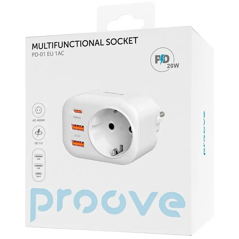 Многофункциональная розетка Proove PD-01 Multifunctional Socket  - фото 7