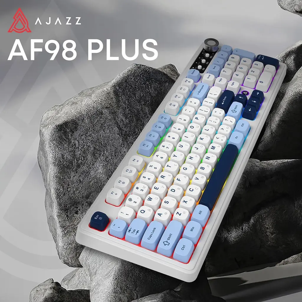 Клавиатура Ajazz AF98 PLUS Glacier Blue (AF98-PLUS-GB) - фото 6