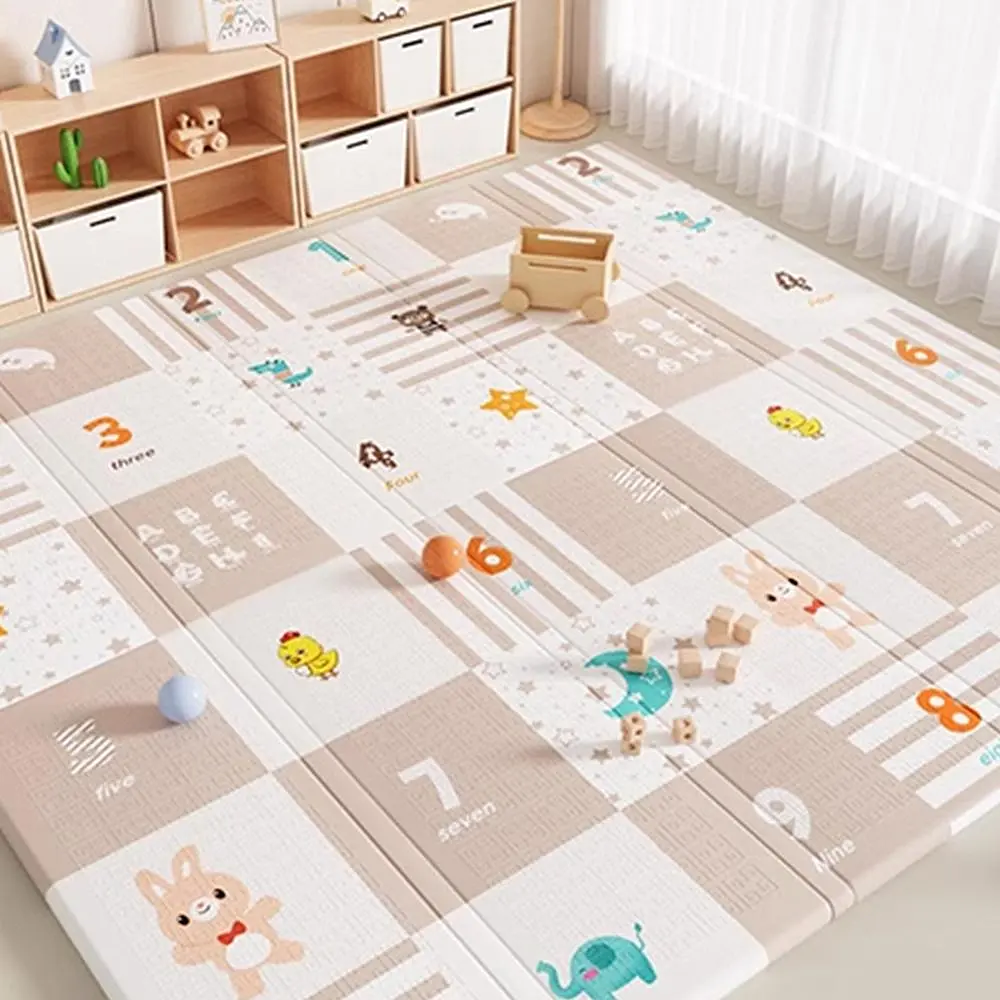 Дитячий складний килимок Poppet Клітинки-цікавинки та Крутий маршрут двосторонній 200х180x1 см (PP036-200) - фото 8