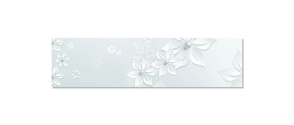 Кухонний фартух Перлини Об'ємні вінілові для кухні 65х250 см Квіти Сірий Happy Pocket Z184891 - фото 7