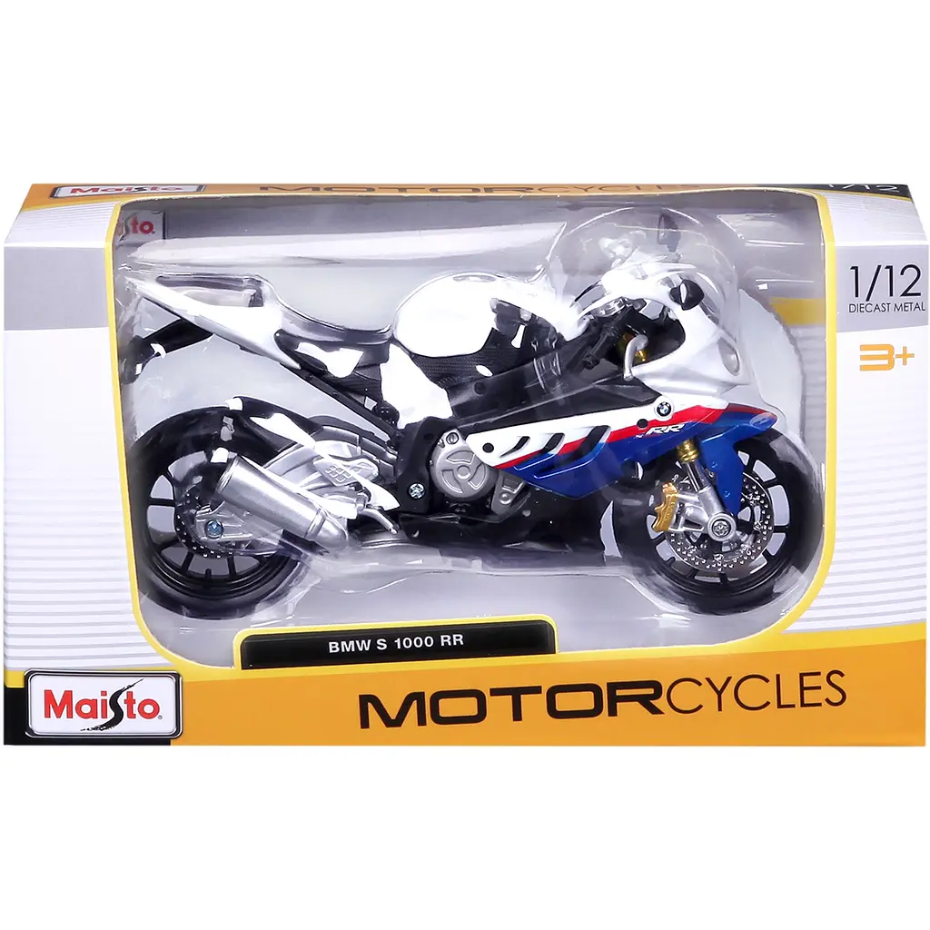 Мотоцикл игрушечный Maisto BMW S1000RR в масштабе 1:12 (31101-10042) - фото 12