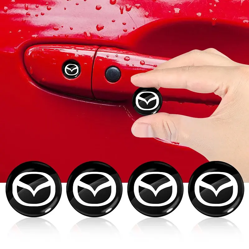 Наклейка з логотипом Mazda для автоключів d=15 мм Пластикова об'ємна (Завод) - фото 5