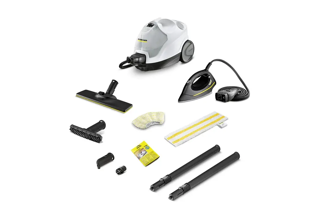 Пароочисник SC 4 EasyFix Iron, 2000Вт, 800мл, 3.5Бар, праска в компл, біло-чорний Karcher teh0016519