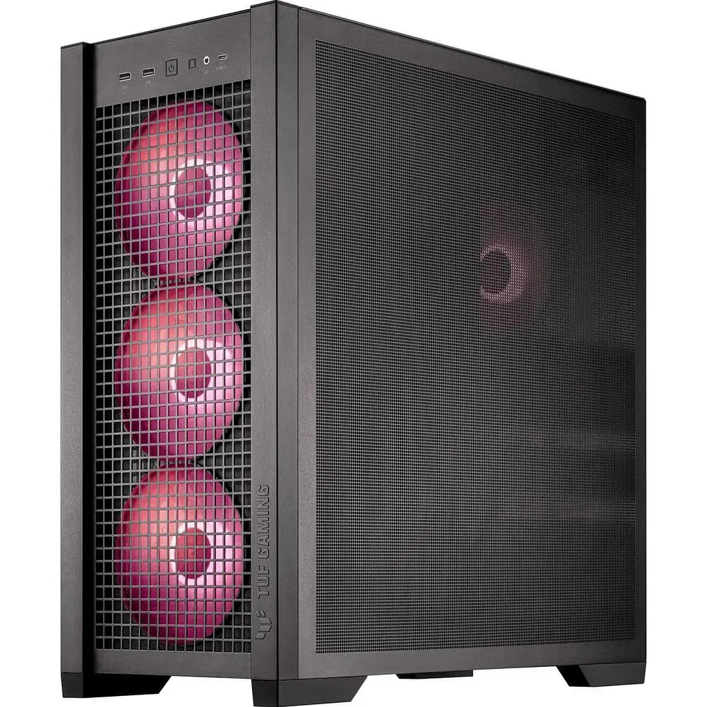 Корпус ASUS TUF GAMING GT302 TG BTF ARGB BLACK (90DC00I0-B19000) без блока питания - фото 11