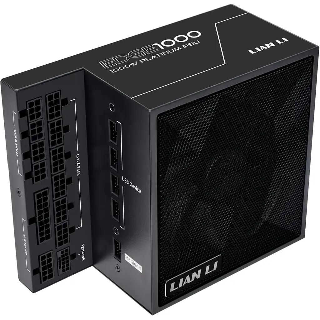 Блок живлення Lian Li EDGE1000, 80 Plus Platinum, Black, EU Cord (G9P.EG1000.BE00.EU) - фото 4