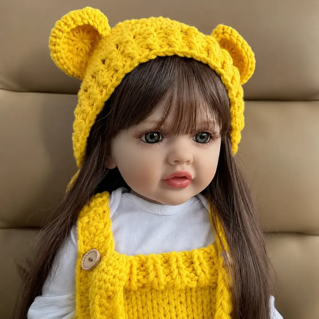 Реалістична Кукла Реборн 55 см повністю вінілова Doll Reborn Baby К0100227 - фото 2
