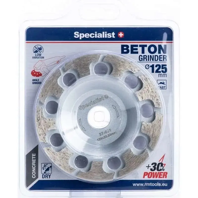 Диск алмазний шліфувальний Specialist+ Beton 125 мм (37-001)
