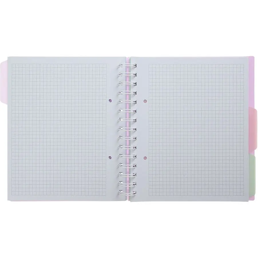 Зошит на пружині Buromax Pastel В5 (170x205) 120 аркушів 3 розділювачі бузковий (BM.24355912-26) - фото 2
