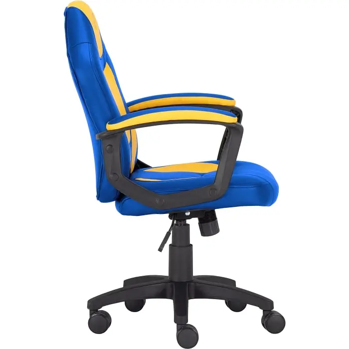 Геймерське дитяче крісло GT Racer синє з жовтим (X-1414 Blue/Yellow) - фото 8