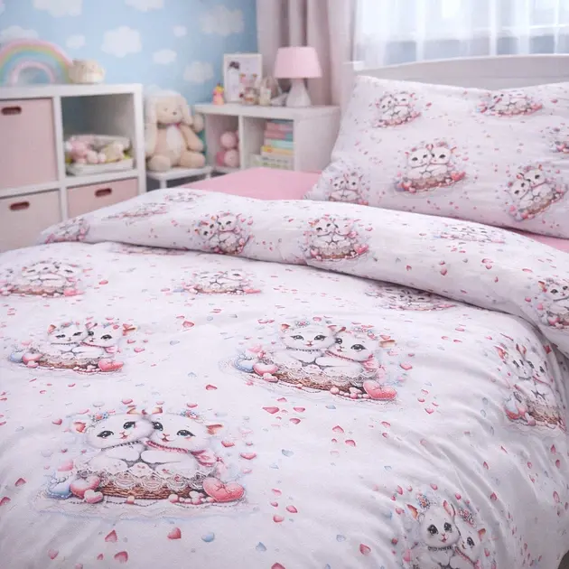 Дитяча постільна білизна JUNIOR Poplin Line Kids Cats (2200012796887) - фото 4