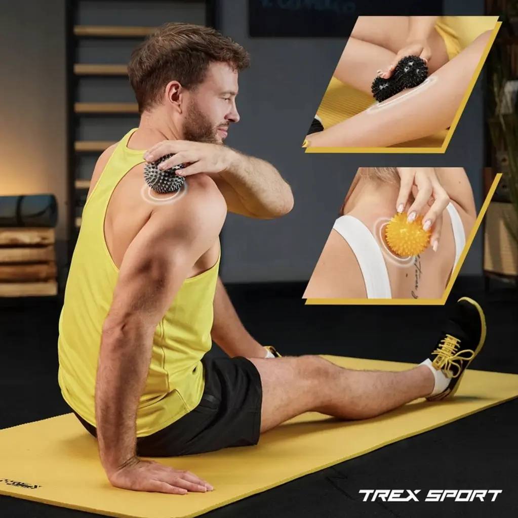 Набір масажних м'ячів Trex Sport TX-003MSB 3в1 для йоги та фітнесу PVC - фото 14