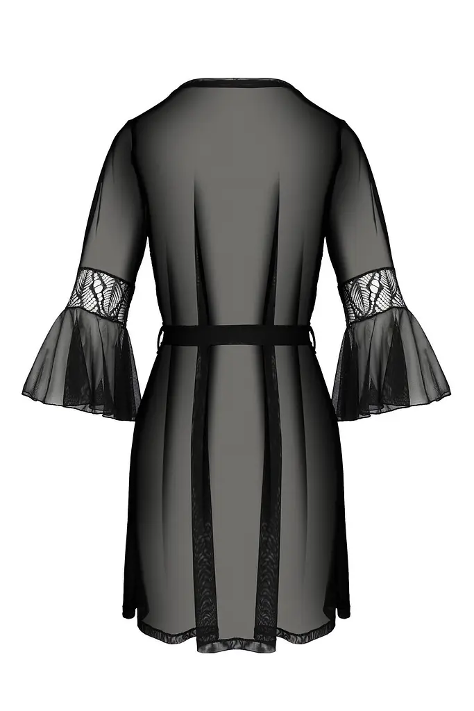 Пеньюар Passion Leafa Peignoir black S/M - фото 4