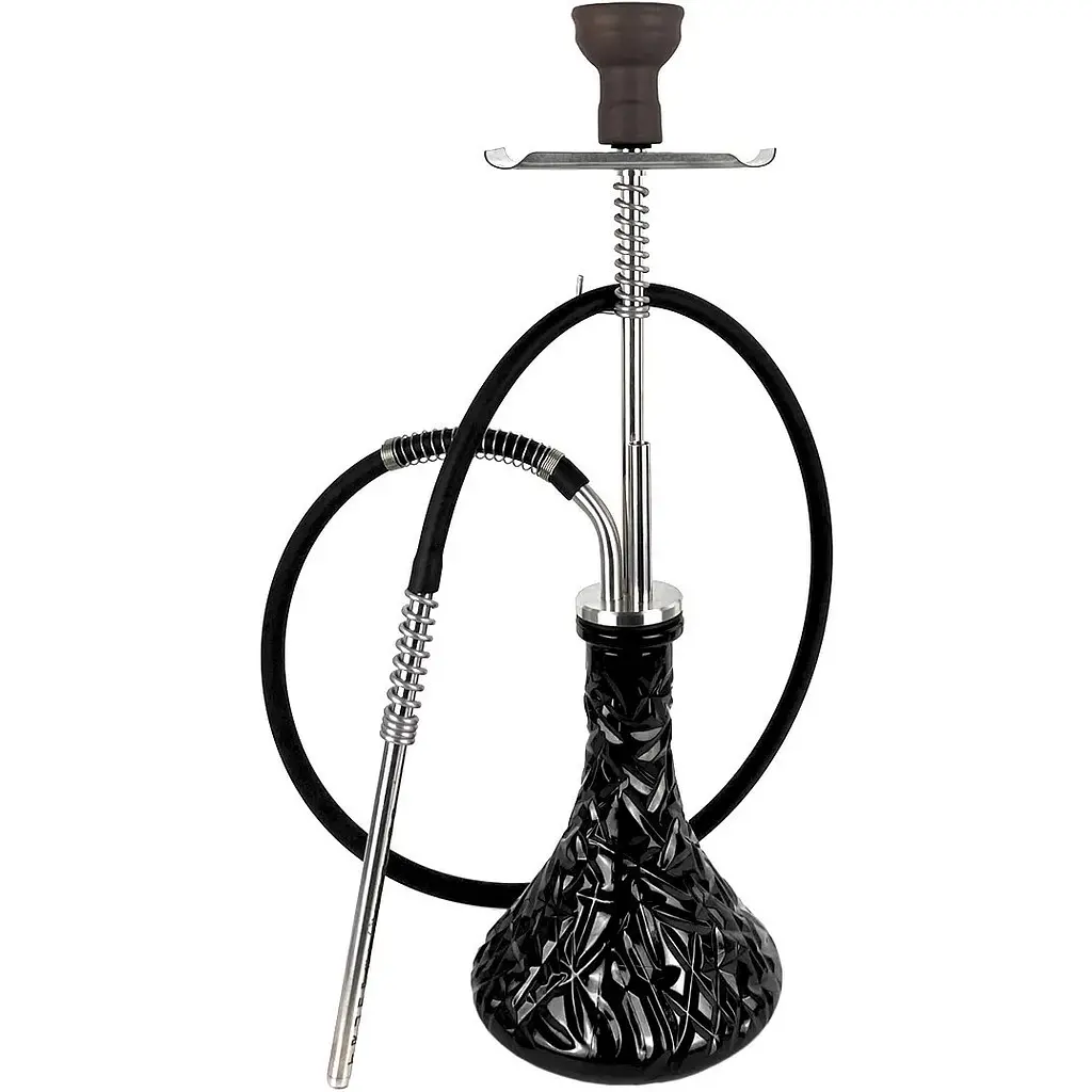 Кальян Trumpet Hookah Silver (колба Crystal Black) - фото 2
