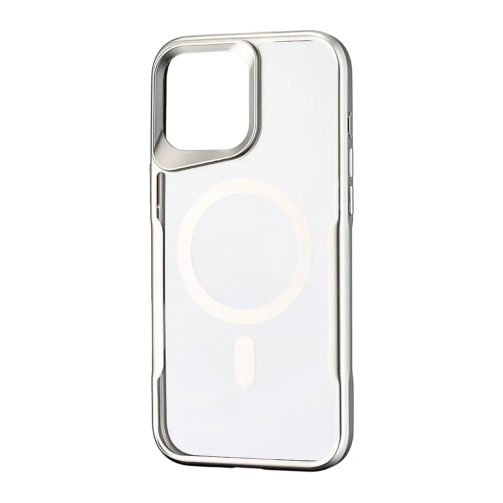 Чохол Metal Frame with MagSafe iPhone 16 Pro Max Dark Silver