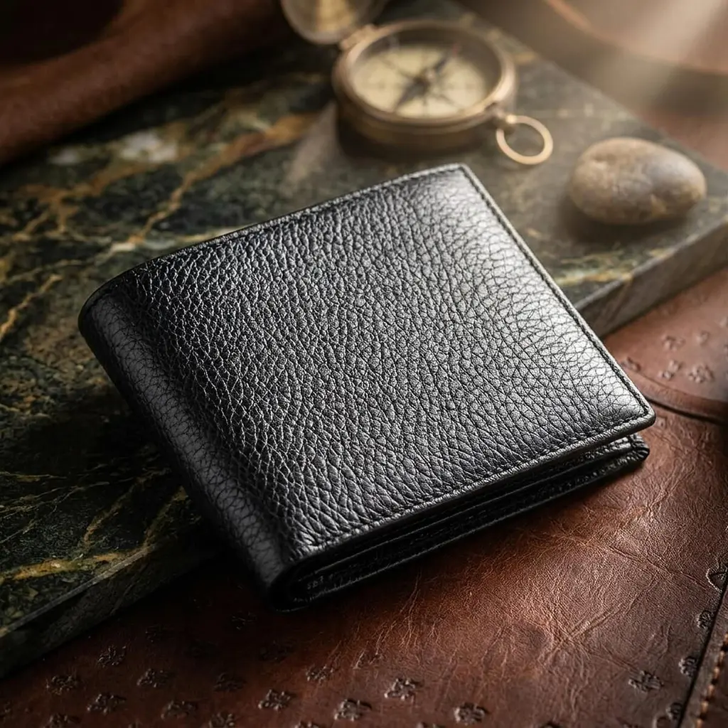 Компактний жіночий гаманець з місткою монетницею на кнопці з натуральної шкіри Tony Bellucci 22010 чорний - фото 3