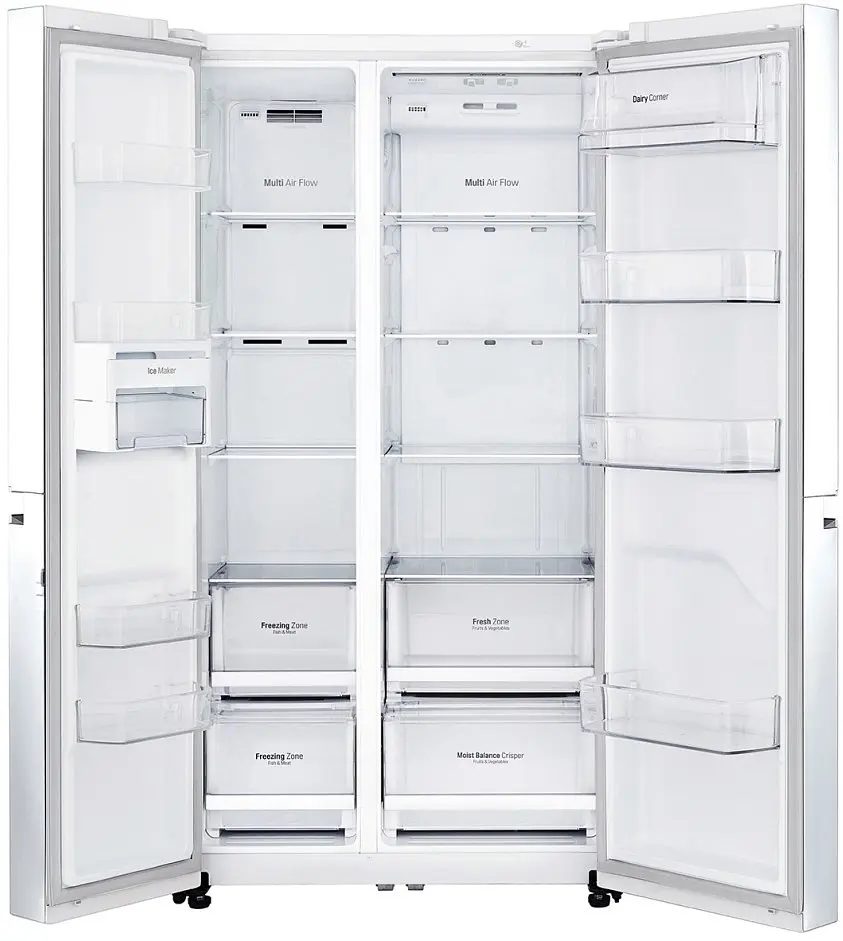 Холодильник SBS LG GC-B247SVDC 179х74х91см 2 двері холодильне відділення 406 л морозильне відділення 220 л A+ NF Білий (GC-B247SVDC) - фото 4