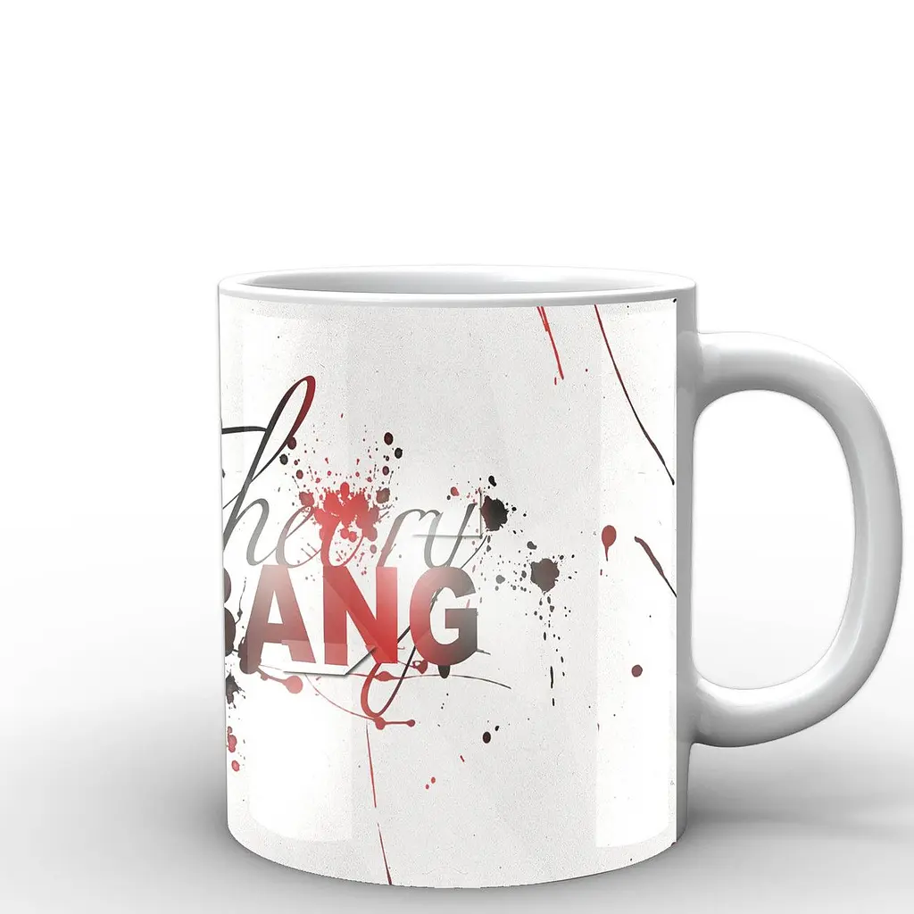 Кружка GeekLand Теория большого взрыва The Big Bang Theory надпись красно черная BB.002.28 330 мл белая - фото 3