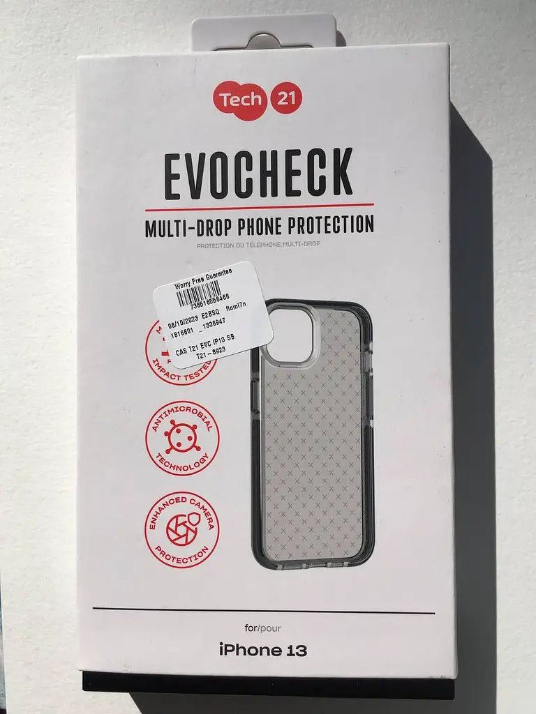 Протиударний чохол Tech21 Evo Check для iPhone 13 Smokey Black T21-8923 - фото 8