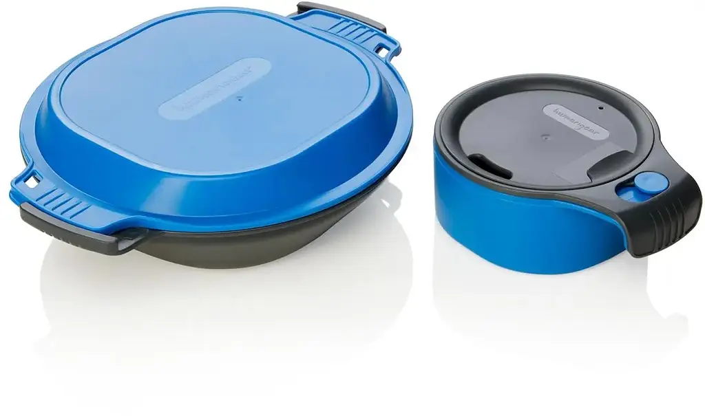 Набір посуду Humangear GoKit Deluxe 7-tool Mess Kit Charcoal/Blue (1054-022.0125) - фото 3
