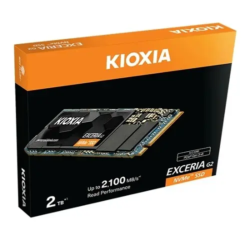 Твердотельный накопитель SSD Kioxia 2Tb, Exceria G2, PCI-E 3.0 x4, M.2 2280, BiCS TLC, 2100/1700 МБ/с teh0019790 - фото 4
