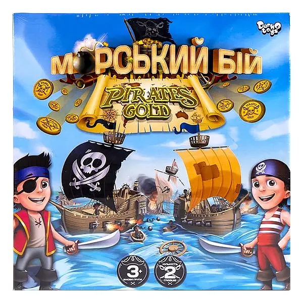 Настільна гра Danko Toys Морський бій Pirates Gold Різнокольоровий (SR-113-N-986) - фото 2